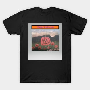 Happy Halloween Pumpkin painting T-Shirt